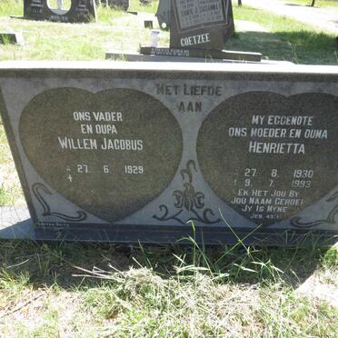 ? Willem Jacobus 1929- & Henrietta 1930-1993