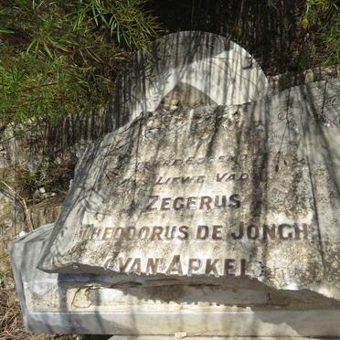 ARKEL Zegerus Theodorus, DE JONGH VAN 1861-1925 _2
