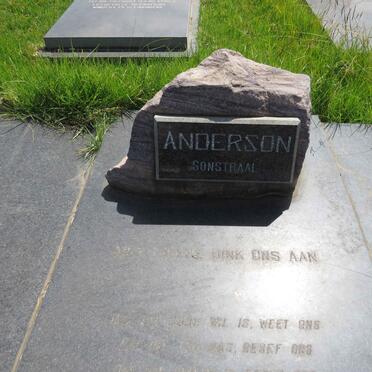 ANDERSON Passie 1912- :: ANDERSON Frikkie 1937-1987 _1