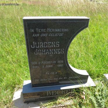 BECKER Jurgens Johannes 1932-1982