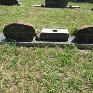 BADENHORST Callie 1921-1994 & Martie 1923-1995 