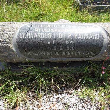 BARNARD Gerhardus I. Du P. 1922-1978