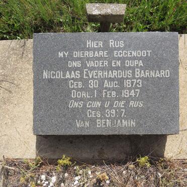 BARNARD Nicolaas Everhardus 1873-1947