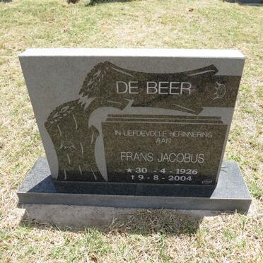 BEER Frans Jacobus, de 1926-2004