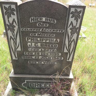 BREED Philippina J.C. nee LOOTS 1895-1943