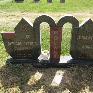 BOUWER Adriaan Petrus Johannes 1946-2002 :: BOUWER Adriaan 1980-2003 