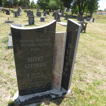 BUCIBO Bheki Stephen 1981-2017