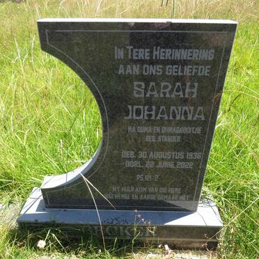 BECKER Sarah Johanna 1936-2022
