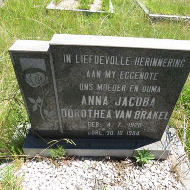 BRAKEL Anna Jacoba Dorothea, van 1920-1984 