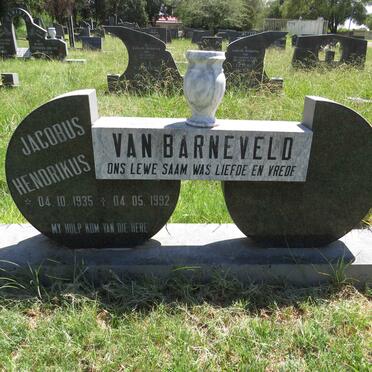 BARNEVELD Jacobus Hendrikus, van 1935-1992