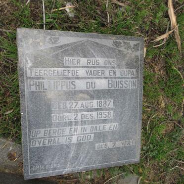 BUISSON Phillippus, du 1887-1958