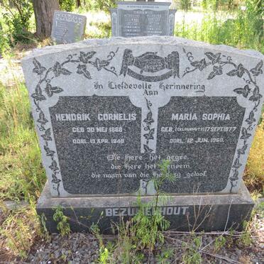 BEZUIDENHOUT Hendrik Cornelis 1868-1948 & Maria Sophia GELDENHUYS 1877-1960