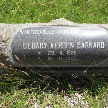 BARNARD Cedary Verdun 1920-1995