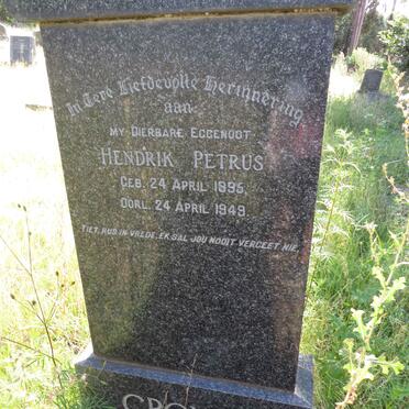 CRONJE Hendrik Petrus 1895-1949