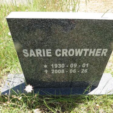 CROWTHER Sarie 1930-2008