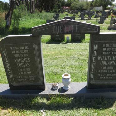 COETZEE Andries Tobias 1920-1994 & Wilhelmina Johanna MARAIS 1923-1995