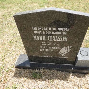 CLAASSEN Marie 1924-2007