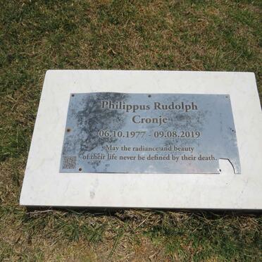 CRONJE Philippus Rudolph 1977-2019
