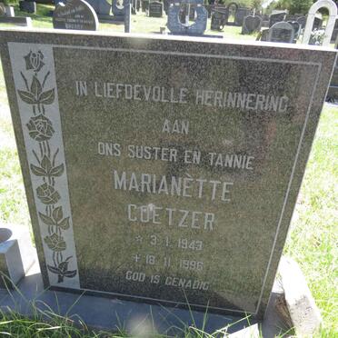 COETZER Marianette 1943-1996