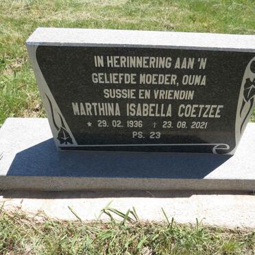 COETZEE Marthina Isabella 1936-2021