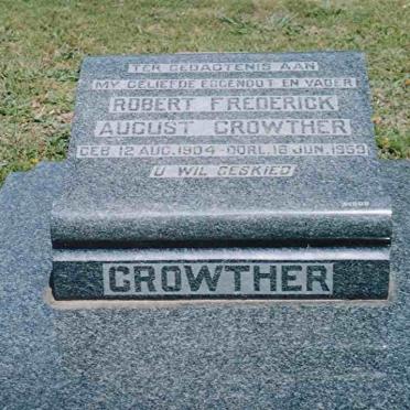 CROWTHER Robert Frederick August 1904-1959