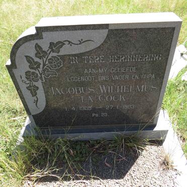 COCK Jacobus Wilhelmus, la 1909-1983