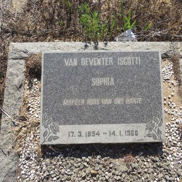 DEVENTER Sophia, van nee SCOTT 1894-1960