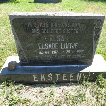 EKSTEEN Elsabe Luitje 1917-1996