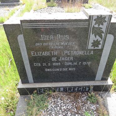 ENGELBRECHT Elizabeth Petronella de Jager 1889-1970