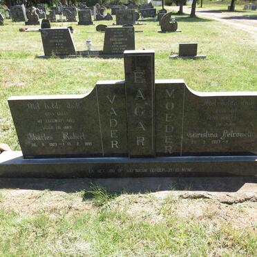 EAGER Charles Robert 1927-1995 & Christina Petronella 1937-