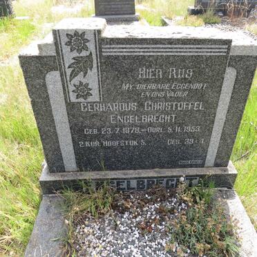 ENGELBRECHT Gerhardus Christoffel 1878-1953
