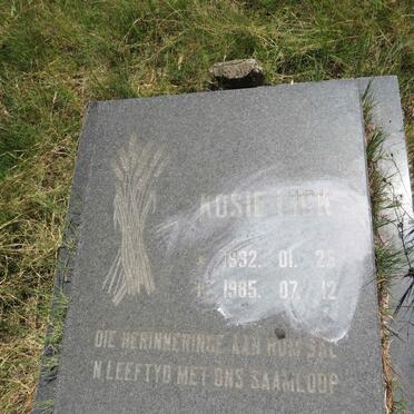 FICK Kosie 1932-1985