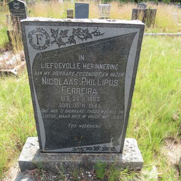 FERREIRA Nicolaas Phillipus 1863-1945