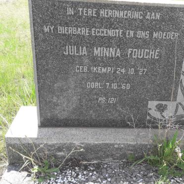 FOUCHE Julia Minna nee KEMP 1927-1960
