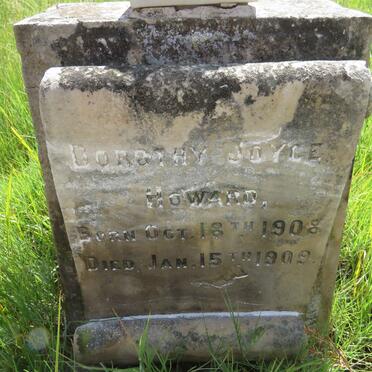 HOWARD Dorothy Joyce 1908-1909