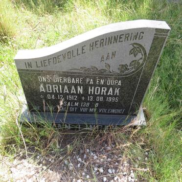 HORAK Adriaan 1912-1995