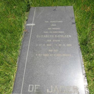 JAGER Elizabeth Kathleen, de nee STEYN 1906-1990