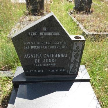 JONGE Cornelis Petrus M., de 1913-1980 & Agatha Catharina BARNARD 1914-1977 _2