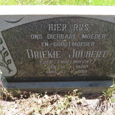 JOUBERT Driekie nee ENGELBRECHT 1926-1989