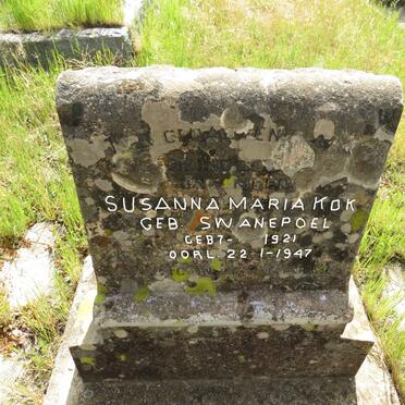 KOK Susanna Maria nee SWANEPOEL 1921-1947