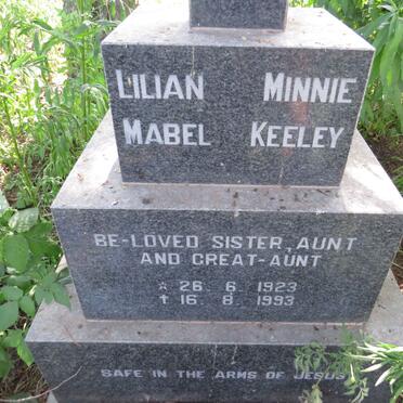 KEELEY Lilian Minnie Mabel 1923-1993