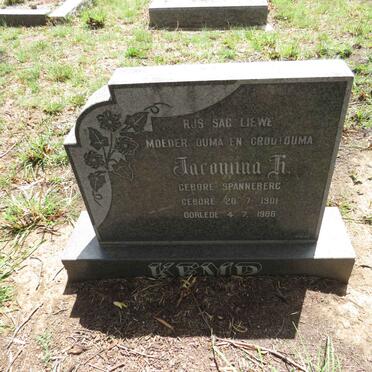 KEMP Jacomina H. nee SPANNEBERG 1901-1986