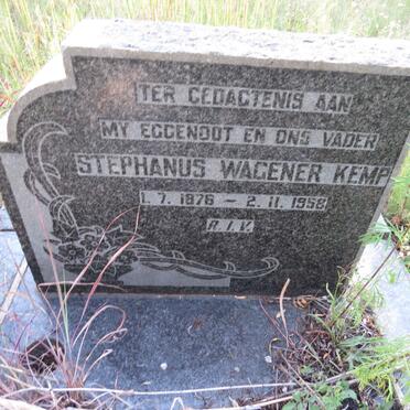 KEMP Stephanus Wagener 1876-1958