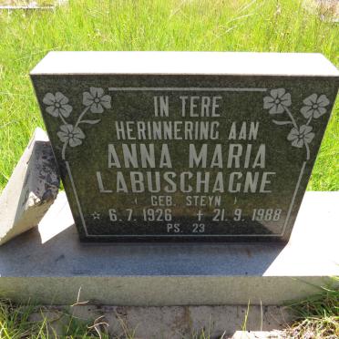 LABUSCHAGNE Anna Maria nee STEYN 1926-1988