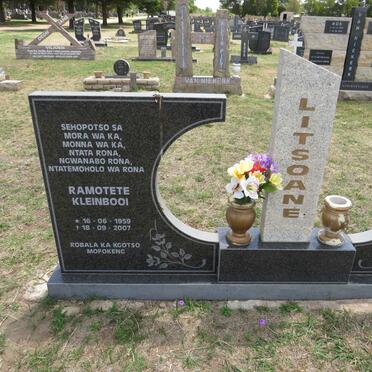 LITSOANE Ramotete Kleinbooi 1959-2007