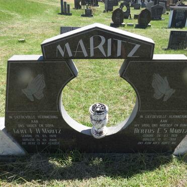 MARITZ Gert F.H. 1928-2009 & Bertus E.S. 1928-1998