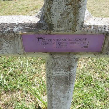 MOOLENDORF Elize, von 1949-2003