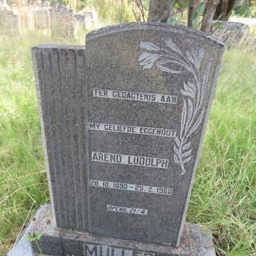 MULLER Arend Ludolph 1890-1960
