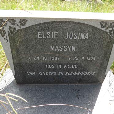 MASSYN Elsie Josina 1907-1979