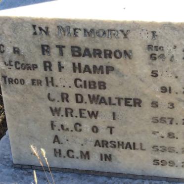5. Memorial stone: Anglo Boer War - British soldiers